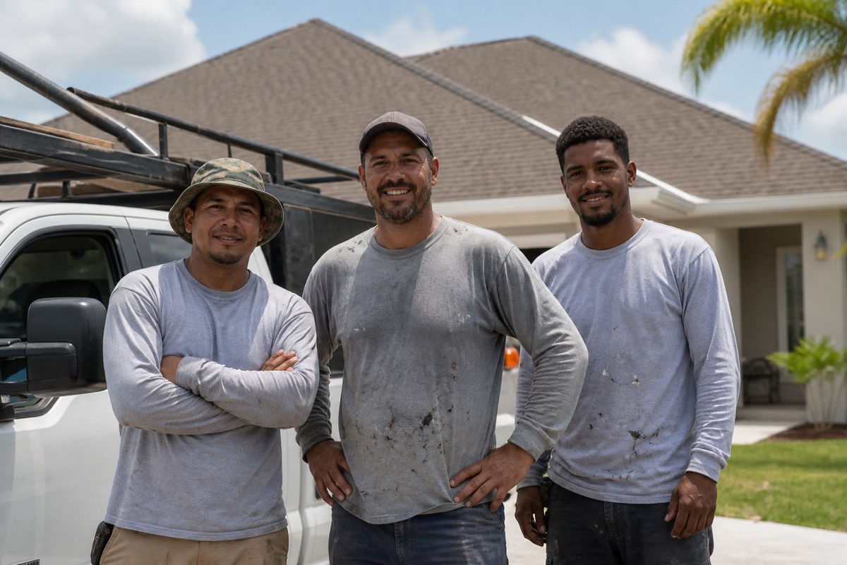 The Terk's Roofing Inc crew